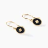 Boucles D'oreilles Black Jack Cosmoir Or Jaune