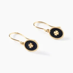 Boucles D'oreilles Black Jack Cosmoir Or Jaune