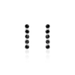 Boucles D'oreilles Grimpantes Perig Argent Oxyde