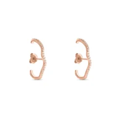 Boucles D'oreilles Lowri Argent Rose Oxyde De Zirconium