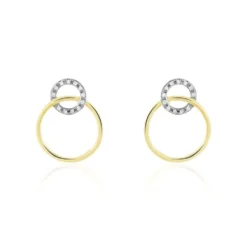 Boucles D'oreilles Or Jaune Achim Diamants