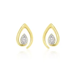 Boucles D'oreilles Or Jaune Sheilana Diamants