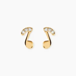 Boucles D'oreilles Or Jaune Xavierine Oxydes