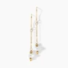 Boucles D'oreilles Pendantes Petrona Or Jaune Perle De Culture