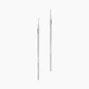 Boucles D'oreilles Pendantes Yaka Argent Blanc