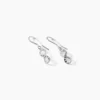 Boucles D'oreilles Pendantes Argent Blanc Teoxane