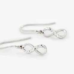 Boucles D'oreilles Pendantes Argent Blanc Teoxane