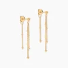 Boucles D'Oreilles Pendantes Juline Plaqué Or Jaune