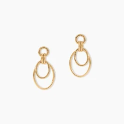 Boucles D'Oreilles Pendantes Felicity Plaqué Or Jaune