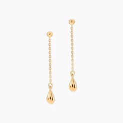 Boucles D'Oreilles Pendantes Maheva Plaqué Or Jaune