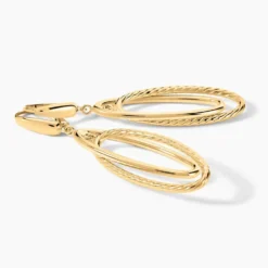 Boucles D'Oreilles Pendantes Marjaana Or Jaune