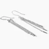 Boucles D'oreilles Pendantes Freja Argent Blanc
