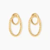 Boucles D'Oreilles Pendantes Cameline Or Jaune