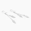 Boucles D'oreilles Pendantes Fabia Argent Blanc