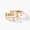 Boucles D'oreilles Pendantes Jacotte Plaqué Or Oxyde De Zirconium
