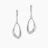 Boucles D'oreilles Pendantes Ketyae Argent Blanc