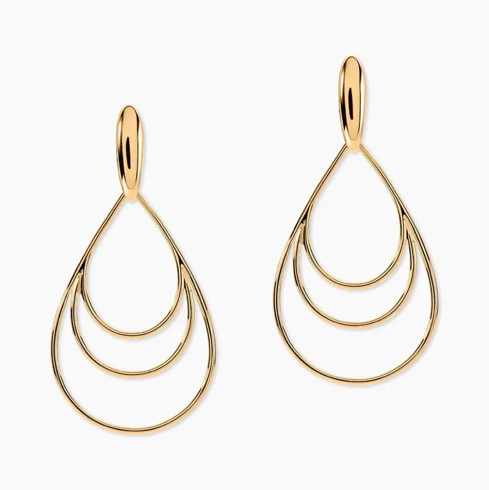 Boucles D'oreilles Pendantes Jenyfer Plaqué Or Jaune