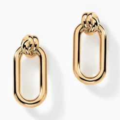 Boucles D'oreilles Pendantes Pluie D'Eclat Or Blanc Saphir