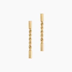 Boucles D'Oreilles Pendantes Cordelia Or Jaune
