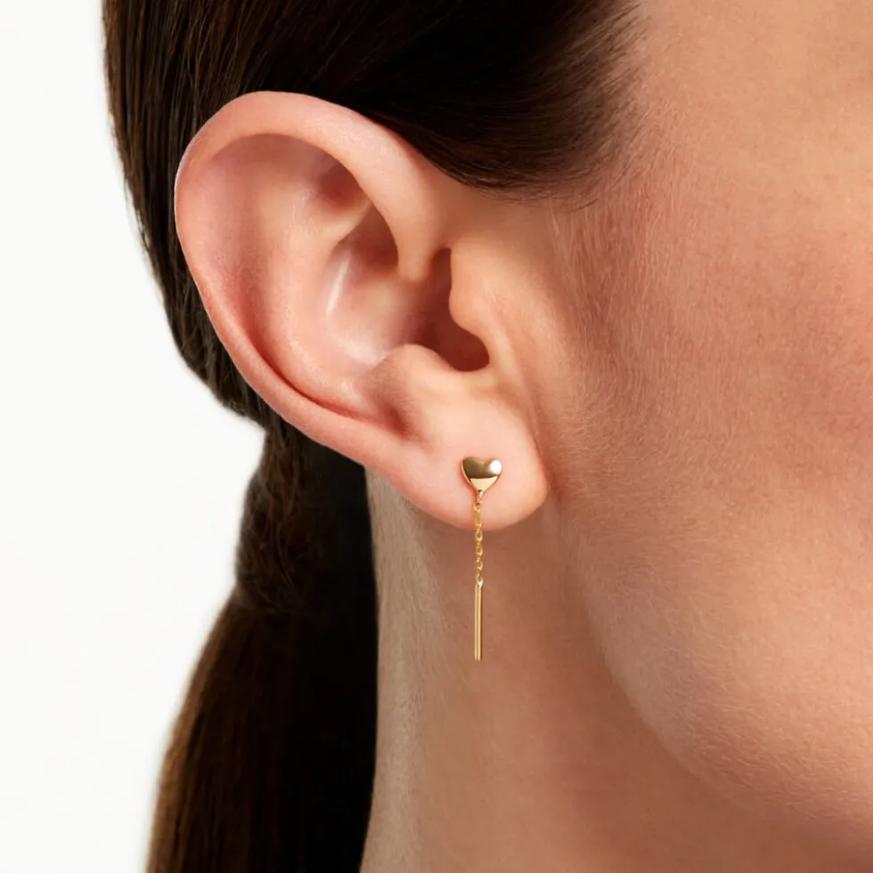 Boucles D'oreilles Pendantes Argent Blanc