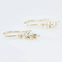 Boucles D'oreilles Pendantes Adansonia Or Jaune