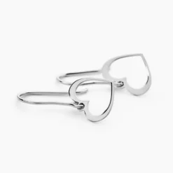 Boucles D'oreilles Pendantes Cosima Argent Blanc