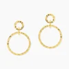 Boucles D'oreilles Pendantes Oia Acier Jaune
