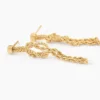 Boucles D'Oreilles Pendantes Jerry Or Jaune