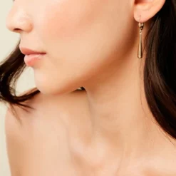 Boucles D'Oreilles Pendantes Botum Or Jaune