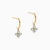 Boucles D'Oreilles Pendantes Belovia Or Jaune Topaze