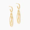 Boucles D'Oreilles Pendantes Boudicca Or Jaune