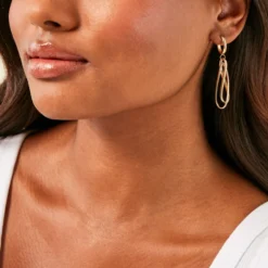 Boucles D'Oreilles Pendantes Boudicca Or Jaune