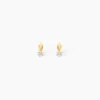 Boucles D'oreilles Pendantes Clementa Or Jaune Oxyde De Zirconium