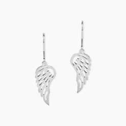 Boucles D'oreilles Pendantes Aitana Argent Blanc