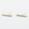 Boucles D'oreilles Pendantes Priscilla Or Jaune Oxyde De Zirconium