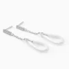 Boucles D'oreilles Pendantes Peer Argent Blanc Oxyde De Zirconium