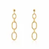 Boucles D'oreilles Pendantes Lina Acier Doré