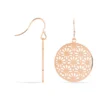 Boucles D'oreilles Pendantes Lace Acier Rose
