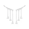 Boucles D'oreilles Pendantes Rilla Argent Blanc Oxyde De Zirconium