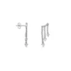 Boucles D'oreilles Pendantes Isalis Argent Blanc Oxyde De Zirconium