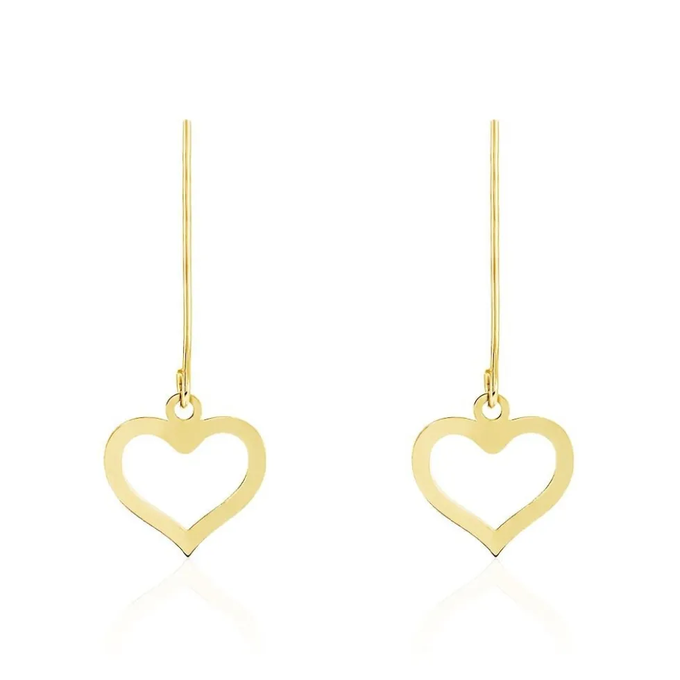 Boucles D'oreilles Pendantes Or Jaune