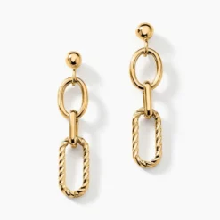 Boucles D'oreilles Pendantes Maiya Or Jaune