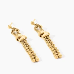 Boucles D'Oreilles Pendantes Cordelia Or Jaune