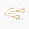 Boucles D'Oreilles Pendantes Ephraim Or Jaune Diamant