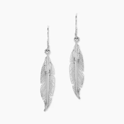 Boucles D'oreilles Pendantes Violka Argent Blanc