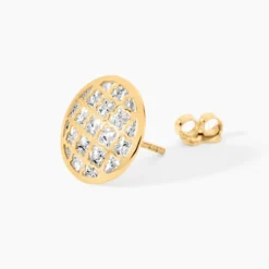 Boucles D'Oreilles Puces Adonijah Or Bicolore