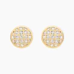Boucles D'Oreilles Puces Adonijah Or Bicolore