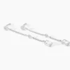 Boucles D'oreilles Puces Argane Argent Blanc Oxyde De Zirconium