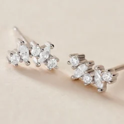 Boucles D'oreilles Puces Argent Eden Oxyde De Zirconium