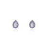 Boucles D'oreilles Puces Argent Blanc Tania Oxydes De Zirconium